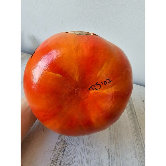 Vintage pumpkin gourd jack-o'-lantern folk art Halloween bat unique light up dec - Picture 9 of 9